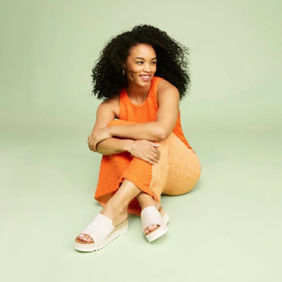 TOMS Diana Mule Wedge Sandal - Mint Condition! - Picture 3 of 11